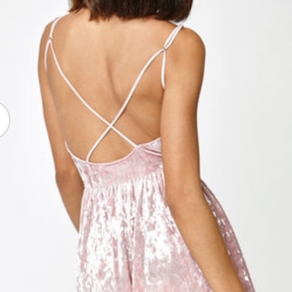 LA Hearts Velvet Romper EUC - Picture 3 of 6